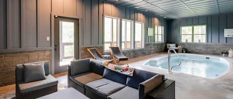 Indoor pool, outdoor pool