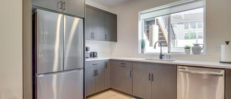 公寓 (2 Bedrooms) | 私人廚房 | 微波爐、焗爐、爐具、洗碗機