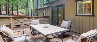Furnished Deck: Secluded Arnold Cabin Rental!