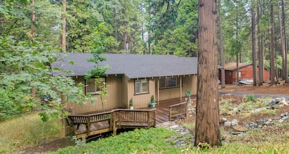 Furnished Deck: Secluded Arnold Cabin Rental!