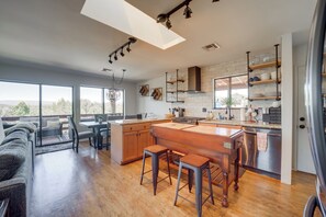 House (3 Bedrooms) | Interior - Hot Tub & Mountain Views: Payson Vacation Rental (Payson)