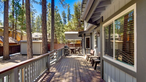 Terrace/patio - Big Bear Lake Vacation Rental w/ Hot Tub & Deck! (Big Bear Lake)