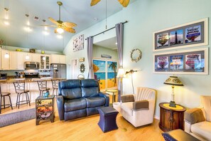 Front of property - Ocean Views & Walk to Shore: Crystal Beach Home! (Port Bolivar)