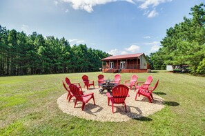 House (2 Bedrooms) | Front of property - Cozy Summit Cabin w/ Hiking Trails & Fishing Pond! (Summit)