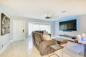 House (2 Bedrooms) | Interior - Furnished Patio + Gas Grill: Deerfield Beach Home (Pompano Beach)