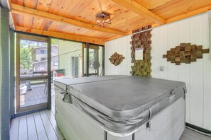 House (3 Bedrooms) | Interior - Private Hot Tub & Fire Pit: Pocono Lake House! (Pocono Lake)