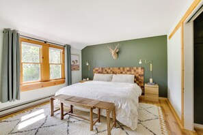 House (3 Bedrooms) | Interior - Gorgeous Sunday River Cabin w/ Saltwater Hot Tub! (Hanover)