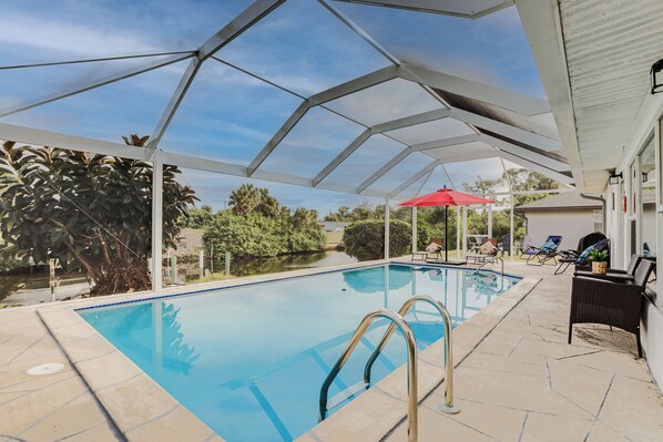 House (2 Bedrooms) | Front of property - Riverfront Florida Retreat w/ Pool, Patio & Grill! (Port Charlotte)