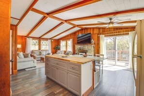 House (3 Bedrooms) | Interior - Swim Dock & Game Room: Lakefront Poconos Cabin! (Long Pond)