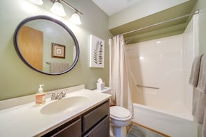Bathroom - Tranquil Creekside Candler Vacation Rental w/ Deck (Candler)