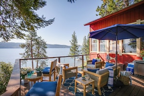 House (3 Bedrooms) | Front of property - Lakefront Bliss: Coeur D'alene Cabin w/ Dock! (Coeur d'Alene)
