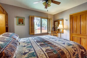 2 chambres, fer et planche à repasser, draps fournis