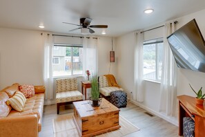 Apartment (3 Bedrooms) | Living area | TV - Dolores Townhome w/ Mountain Views: Near River! (Dolores)