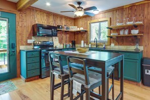 House (2 Bedrooms) | Interior - Boat Launch + Screened Porch: Warsaw Cabin Retreat (Warsaw)