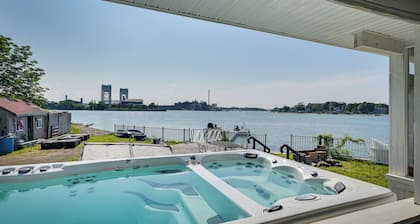 Weymouth Waterfront Getaway w/ Swim Spa & Hot Tub