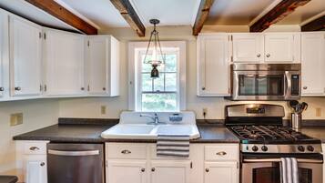 Microwave, oven, stovetop, dishwasher