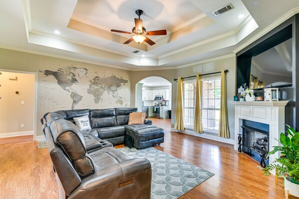 Télévision, cheminée