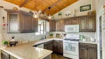 Microwave, oven, stovetop, dishwasher