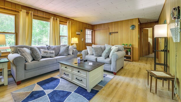 House (2 Bedrooms) | Interior - Pet-friendly Pocono Lake Cabin w/ Community Pool! (Pocono Lake)