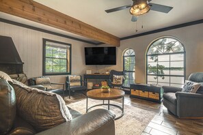 House (2 Bedrooms) | Front of property - Private Hot Tub & Dock: Lakefront Grove Retreat! (Grove)