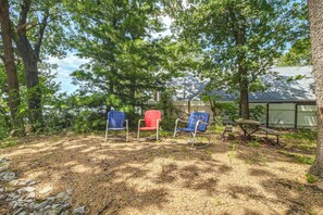 House (2 Bedrooms) | Interior - Private Hot Tub & Dock: Lakefront Grove Retreat! (Grove)