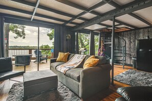 House (2 Bedrooms) | Interior - Private Hot Tub & Dock: Lakefront Grove Retreat! (Grove)