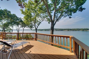 House (5 Bedrooms) | Front of property - Boat Dock + Waterfront Patio: Grove Hideaway! (Grove)