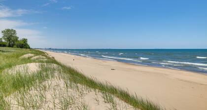 Steps to Lake Michigan Beach: Gary Vacation Rental