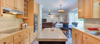Rockville Home: Patio Oasis, Fireplace, Near DC!