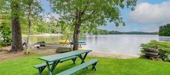 Waterfront Gray Home w/ Furnished Deck & Fire Pit!
