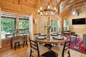 House (2 Bedrooms) | Interior - Pet-friendly Lake Lure Cabin w/ Outdoor Oasis! (Rutherfordton)