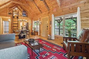 House (2 Bedrooms) | Interior - Pet-friendly Lake Lure Cabin w/ Outdoor Oasis! (Rutherfordton)