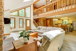 Interior - Woodsy Big Bass Lake Hideaway w/ Fire Pit + Deck! (Gouldsboro)