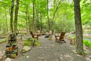 Interior - Woodsy Big Bass Lake Hideaway w/ Fire Pit + Deck! (Gouldsboro)