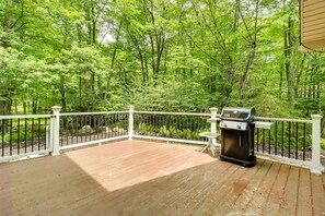 Interior - Woodsy Big Bass Lake Hideaway w/ Fire Pit + Deck! (Gouldsboro)