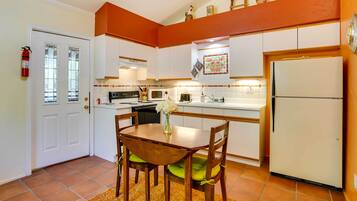 Microwave, oven, stovetop, blender