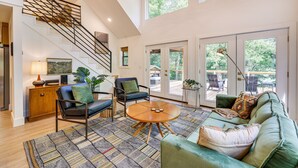House (4 Bedrooms) | Living area - Pet-friendly Garfield Cabin on Beaver Lake! (Garfield)