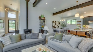 Living area - Chic New Mexico Getaway w/ Hot Tub & Fire Pit! (Angel Fire)