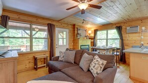Living area - Remote Escape: Murphy Cozy Cabin in the Woods (Murphy)