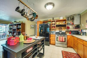 House (3 Bedrooms) | Interior - Fireplace & Mtn Views: Updated North Carolina Home (Sylva)