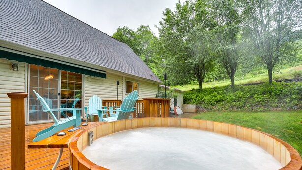 Terrace/patio - Arden Home w/ Private Hot Tub ~ 17 Mi to Asheville (Arden)