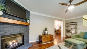 Living area - Arden Home w/ Private Hot Tub ~ 17 Mi to Asheville (Arden)