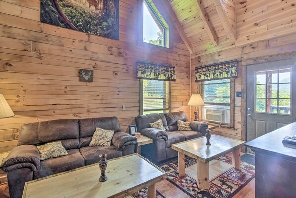 House (2 Bedrooms) | Interior - Maggie Valley Family Cabin w/ Porch & Fire Pit! (Maggie Valley)