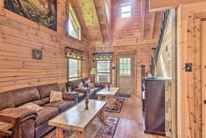 House (2 Bedrooms) | Interior - Maggie Valley Family Cabin w/ Porch & Fire Pit! (Maggie Valley)