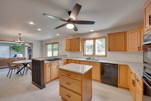 House (5 Bedrooms) | Interior - Game Room & Covered Patio: Hummelstown Hideaway (Hummelstown)