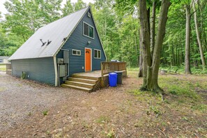 Exterior - Cozy Michigan Escape w/ Deck, Fire Pit & Grill! (Ludington)