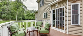 Spacious Connecticut Home - Deck, Grill & Fire Pit