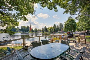 House (4 Bedrooms) | Interior - Sauna + Fireplaces! Lakefront Cadillac Retreat (Cadillac)