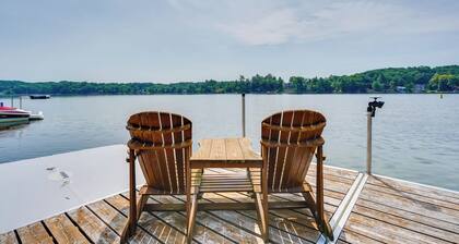 Queensbury Lakefront Home: Screened Porch & Views!
