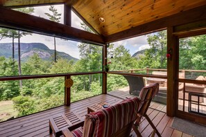 Terrace/patio - Cashiers Cabin w/ Stunning Views Near Waterfalls! (Highlands)